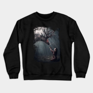 Spirit Animal Native American Fantasy Forest Crewneck Sweatshirt